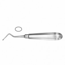 Modell USA Bone Curette Oval - Fig. 4 - Right Stainless Steel, 15.5 cm - 6"
